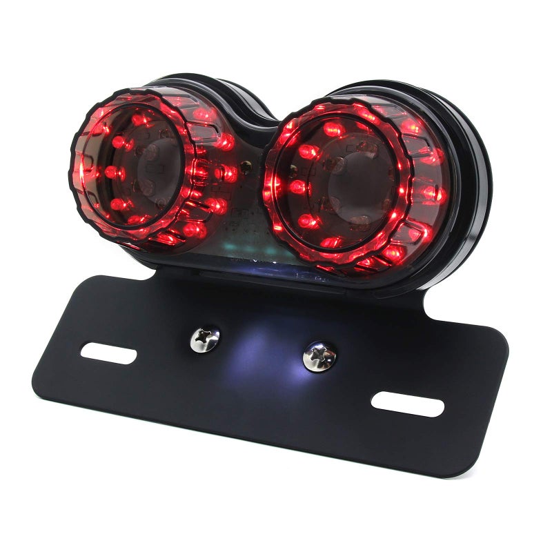 MFC PRO Bobber Cafe Racer ATV Chopper LED Tail Light Integrated Running Turn Signal Lamp License Plate Bracket Tail Lamp - Image 1